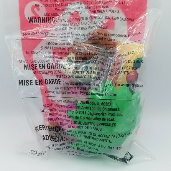 McDonalds Alvin Chipmunks 2011 Brittany Chipwrecked Toy Happy Meal Collectible - Picture 9 of 10